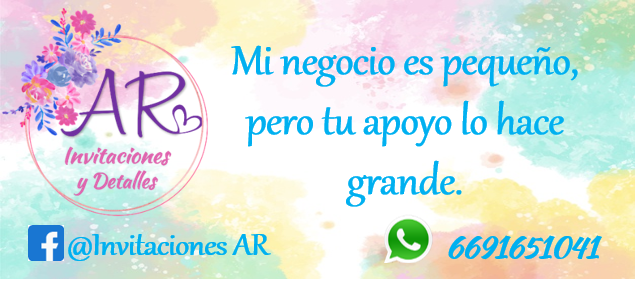 Mi negocio es pequeño, pero tu apoyo lo hace grande - Invitaciones AR